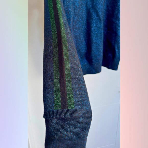 Suncoo Navy, Green and Black Sparkly Zip-Up - Picture 4 of 6